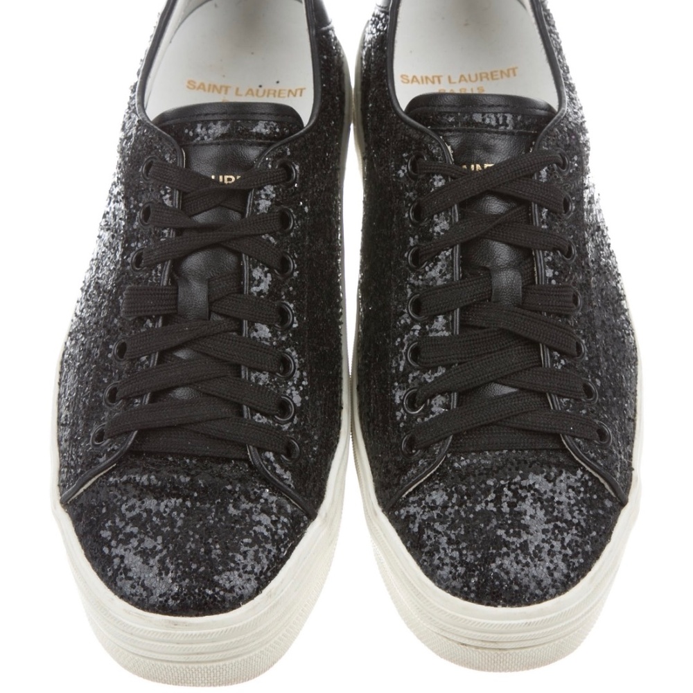 Saint Laurent black sequins sneakers 37.5